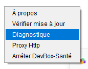 Accès à l’outil de diagnostique