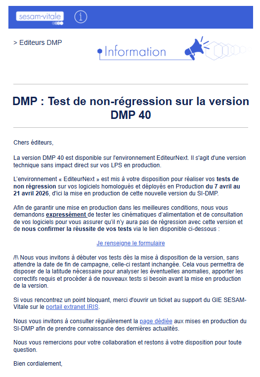 Information DMP 40